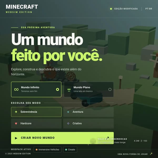 Minecraft Websim