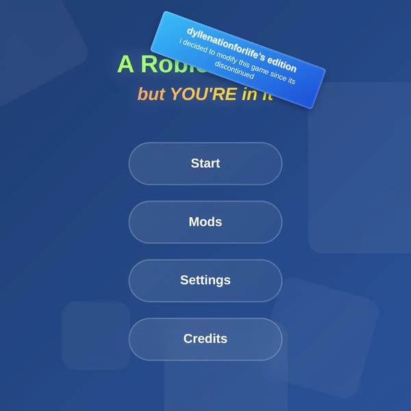 A Roblox Story but YOU'RE