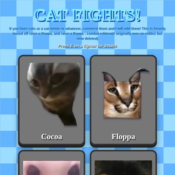 CAT FIGHTS!