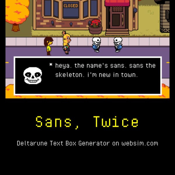 @DeltaruneSim's Profile – websim.com