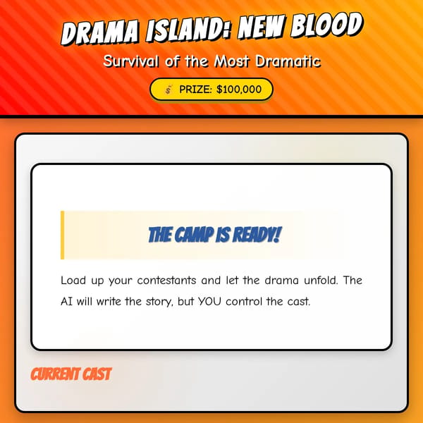 Total Drama: AI Simulator remixed