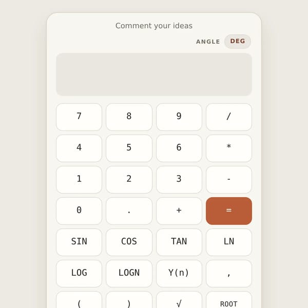 I'll add your math symbols to this calculator