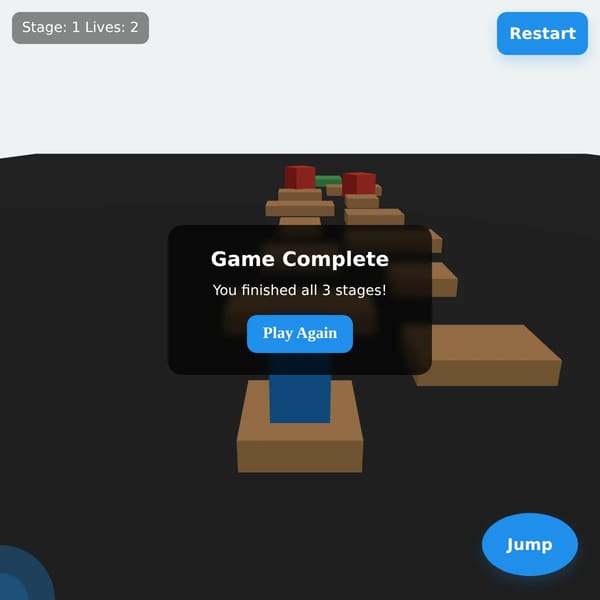 Roblox-style 3D Obby