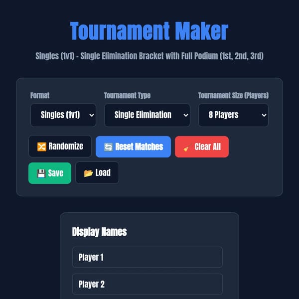 Tournament Maker