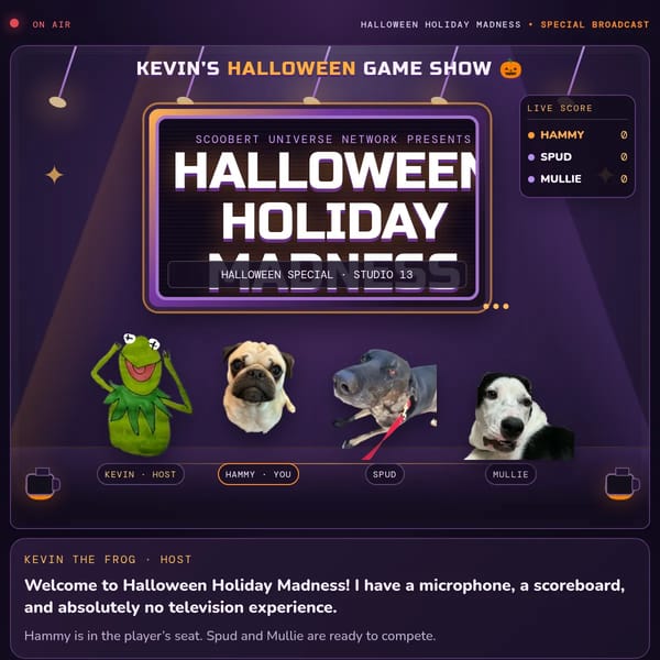Kevin’s Halloween game Show