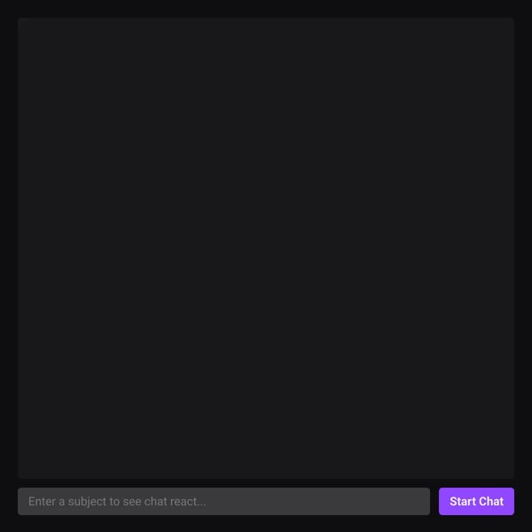 Twitch Chat Simulator