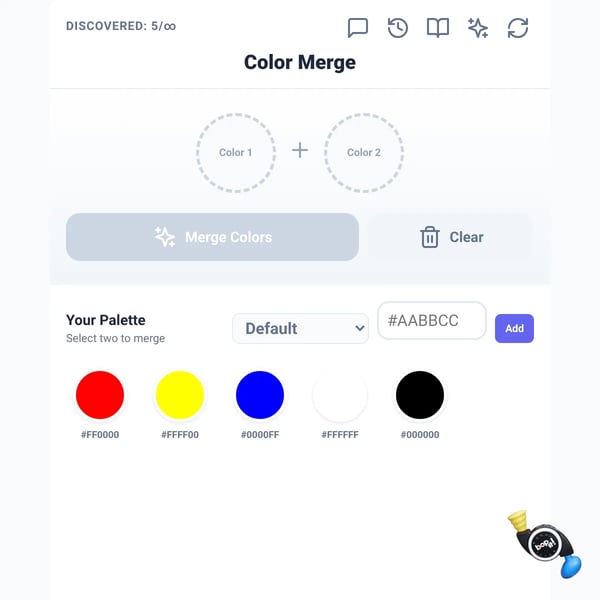 mix colors but you can name new colors